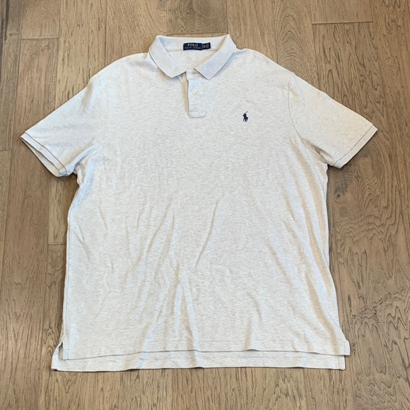 Polo Ralph Lauren Other - Polo by Ralph Lauren Men’s Light Heather Gray Polo with Navy Pony Size XXL